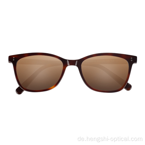 Qualitätsbrillen Custom Acetat polarisierte Frauen Männer Sonnenbrille